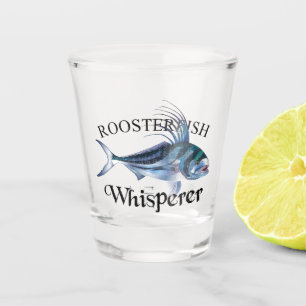 Verre A Shot Whisperer de rôti de poisson clair