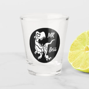Verre A Shot White Trex the Boss Dino