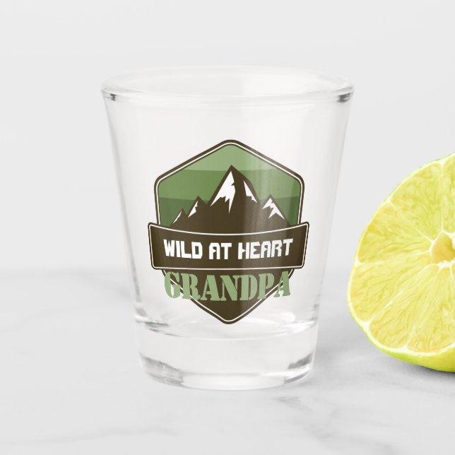Verre A Shot Wild at at Heart Cadeau personnalisé (Devant)