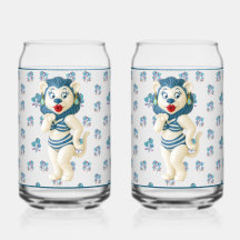 Verre à soda Lion en céramique