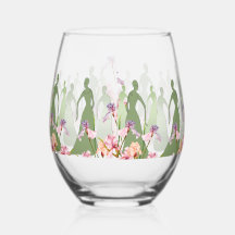 Verre à vin sans pied 16 oz Les Femme Design Paste