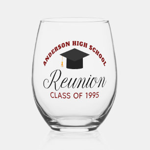Verre À Vin Sans Pied Alumains sur mesure du Parti de la Réunion du lycé