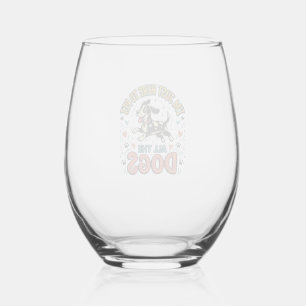 Verre À Vin Sans Pied Amateur de chien drôle Vintage pour chien tous les
