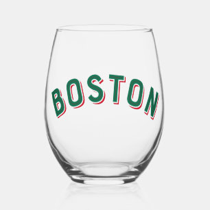 Verre À Vin Sans Pied Arc Vintage de Boston, Massachusetts