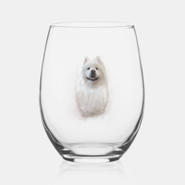 Verre À Vin Sans Pied Ari la collection Samoyed (Recto)
