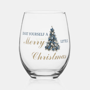 Verre À Vin Sans Pied Ayez Un Joyeux Petit Noël