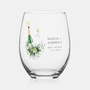 Verre À Vin Sans Pied BABY SHOWER de bouteilles REMY Poppin