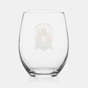 Verre À Vin Sans Pied Basset Retriever ami Chien Lunettes de soleil Rétr