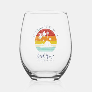 Verre À Vin Sans Pied Beach Cruise Famille Vacances Correspondance