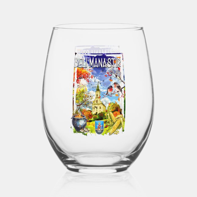 Verre À Vin Sans Pied Beli Manastir (Recto)