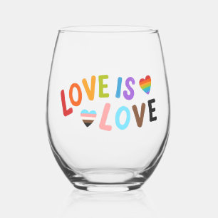 Verre À Vin Sans Pied Belle Simple Amour Minimaliste L'Amour Est L'Amour