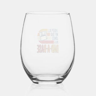 Verre À Vin Sans Pied BlagueDePapa BaseDePapa Retro Drôle Papa Vecteur D