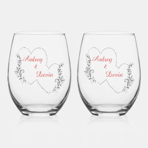 Verre À Vin Sans Pied Cadeau de mariage mignon