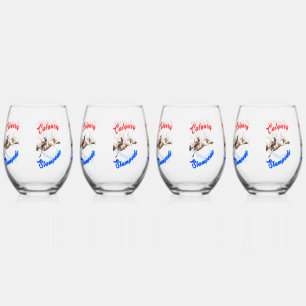 Verre À Vin Sans Pied Calgary Canada Chevaux Juillet Riders Calgary Stam