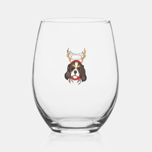 Verre À Vin Sans Pied Cavalier King Charles Spaniel Chien Animal de comp