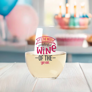 Verre À Vin Sans Pied C'est le vin le plus merveilleux de l'année