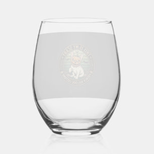 Verre À Vin Sans Pied C'est mon costume effrayant de bouledogue français