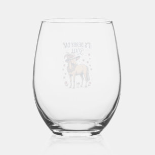 Verre À Vin Sans Pied Chapeau floral de cheval de Derby Day Y’all