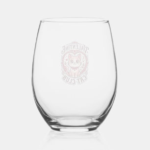 Verre À Vin Sans Pied Chat de la Saint-Valentin Dessin drôle pour amateu