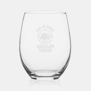 Verre À Vin Sans Pied Chemise de pyjama tortue mignonne endormie Vecteur
