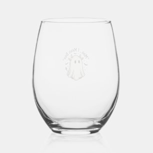 Verre À Vin Sans Pied Chemise fantôme de vache mignonne Halloween Meugle