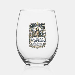 Verre À Vin Sans Pied Chemise humouristique Jésus rencontre relation chr