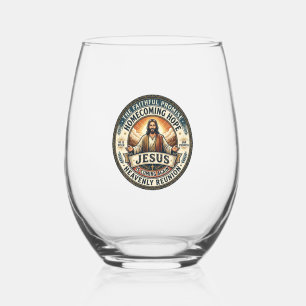 Verre À Vin Sans Pied Chemise Jésus Conjoint Militaire en attente Inspir