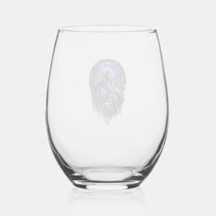 Verre À Vin Sans Pied Chien Crystal Moon Forêt Enchantée_1