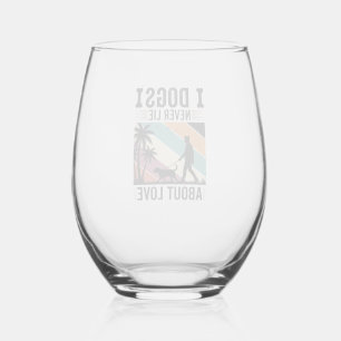 Verre À Vin Sans Pied Chiens ne mentent jamais sur l'amour Vintage March