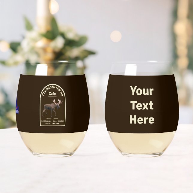Verre À Vin Sans Pied Chocolat Moose Café (Insitu (Mariage))