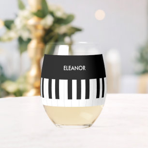 Verre À Vin Sans Pied Clavier de piano personnalisé Instrument de musiqu