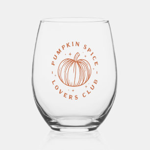 Verre À Vin Sans Pied Club citrouille des amateurs d'épices