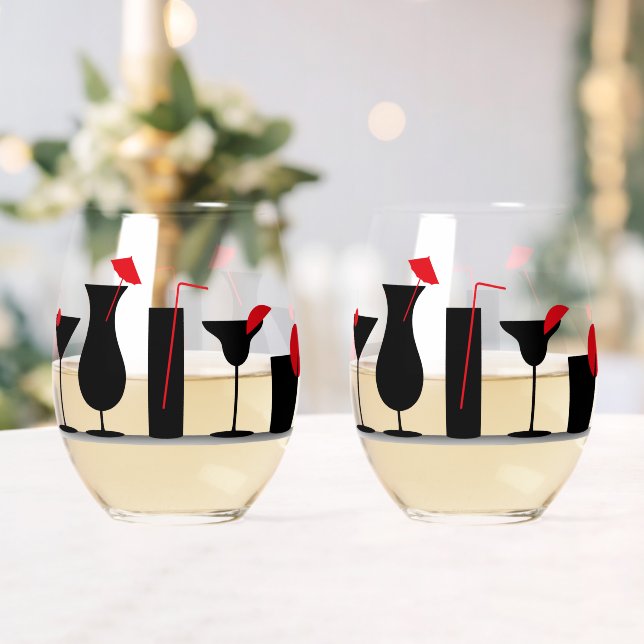 Verre À Vin Sans Pied Cocktails Lunettes de Vin Stemless (Insitu (Mariage))