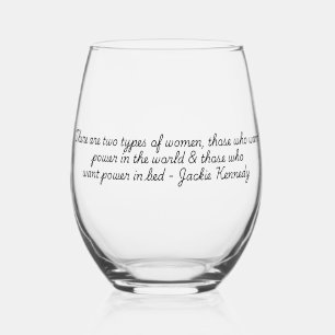 Verre À Vin Sans Pied Collection "Citations pour la vie"