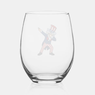 Verre À Vin Sans Pied Concepteur de vecteur vintage de monsieur patrioti