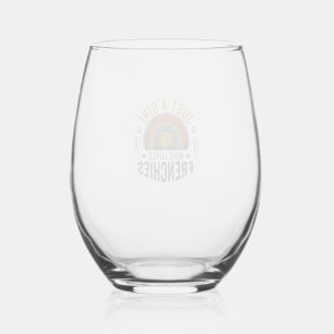Verre À Vin Sans Pied Conception de chemise pour fille amoureuse de chie
