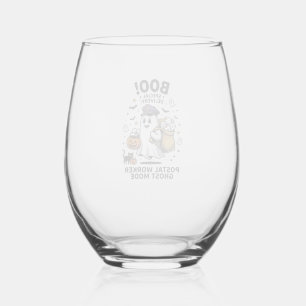 Verre À Vin Sans Pied Conception de livraison d'Halloween en mode fantôm