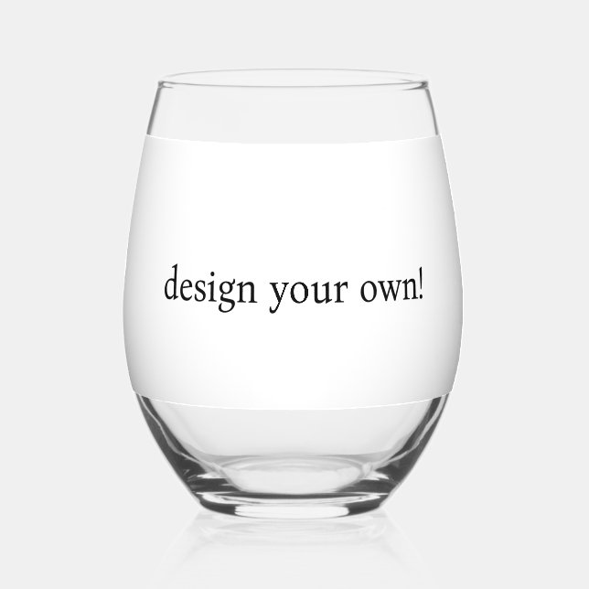 Verre À Vin Sans Pied concevoir votre propre (Recto)