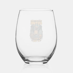 Verre À Vin Sans Pied Costume Humain Pug Halloween Citrouille Pierre Tom