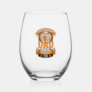 Verre À Vin Sans Pied Couronne d'éternité de papa Chow empreintes de pat