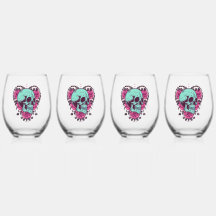 Crâne cardiaque rose