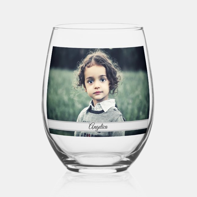 Verre À Vin Sans Pied Créez votre propre photo (Recto)