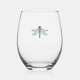 Verre À Vin Sans Pied Cute Dragonflies T-Shirt