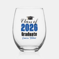 Diplômé de la promotion 2026 bleu personnalisé
