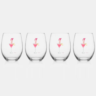 Verre À Vin Sans Pied Drôle Cocktail Humour la nuit de la fille