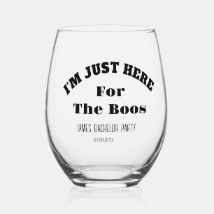 Verre À Vin Sans Pied Drôle Dit Bachelor Bachelorette Soirée de Mariage