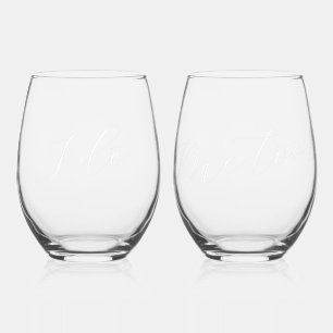 Verre À Vin Sans Pied Drôle Mariage Je fais Jeu de correspondances