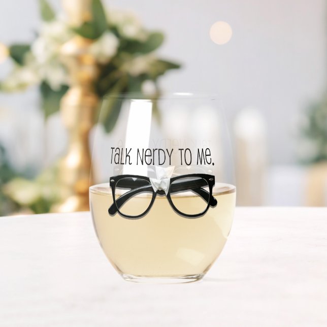 Verre À Vin Sans Pied Drôle Parler Nerdy 🍷 (Insitu (Mariage))