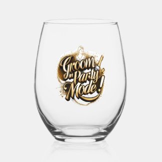 Verre À Vin Sans Pied Elégance d'or : Mode de fête de la pièce
