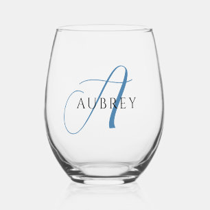 Verre À Vin Sans Pied Élégant ensemble de produits de boisson Monogram b